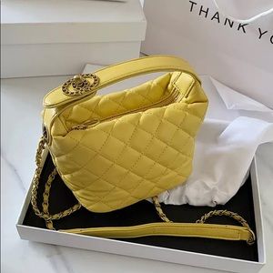 Yellow Quilted Bag